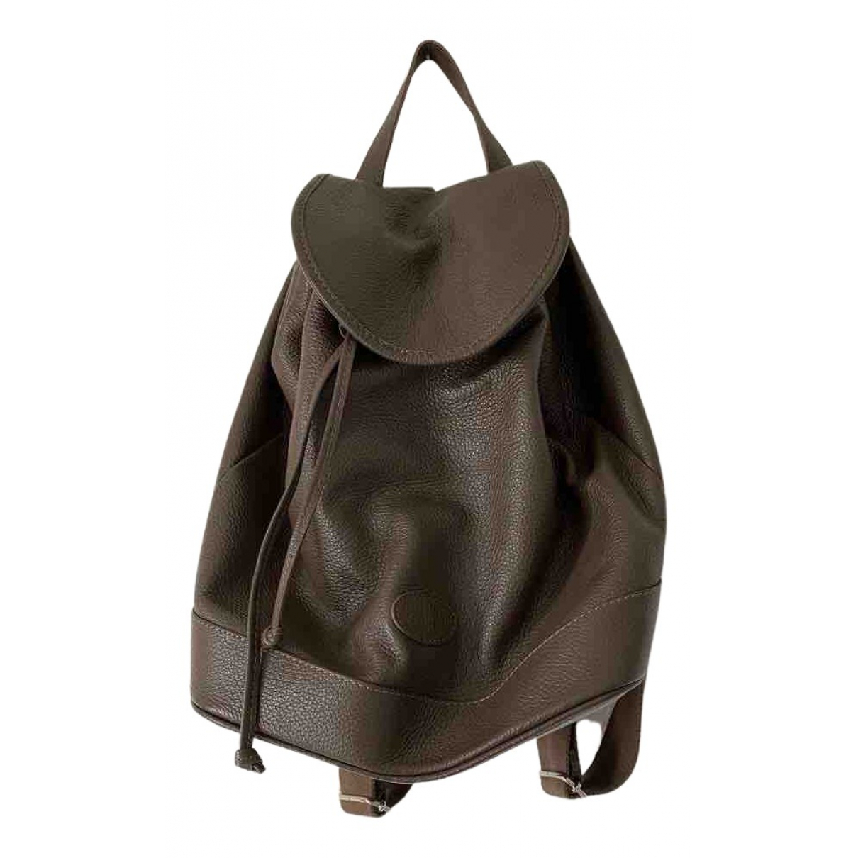 Leather backpack THE BRIDGE Brown in 